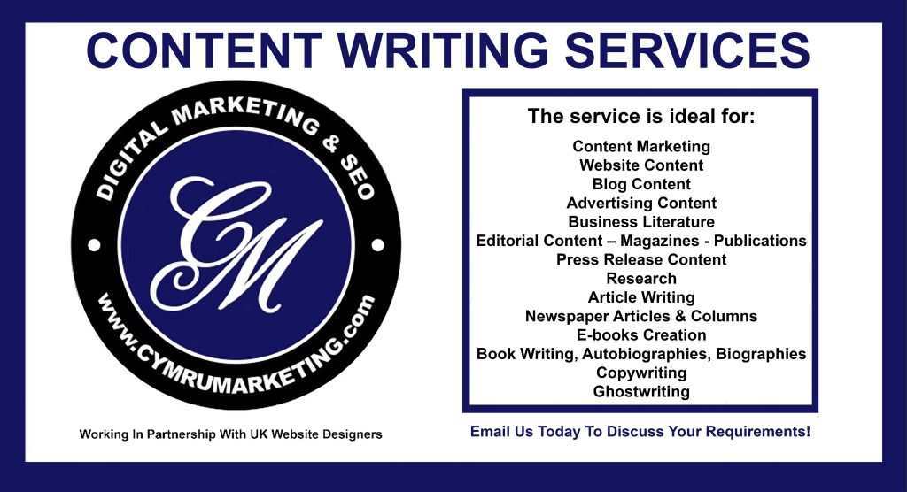 Cymru Marketing Content Writing Services