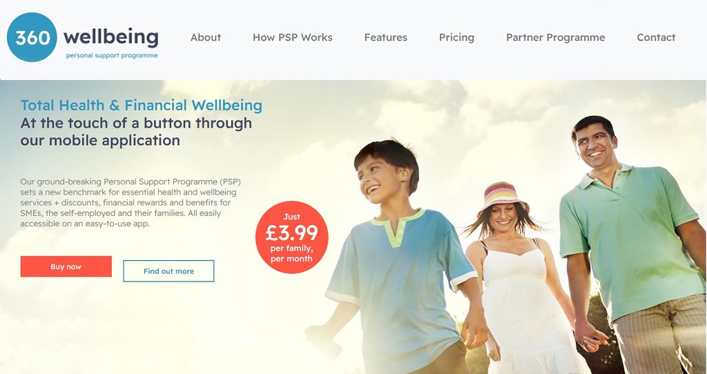 360-Wellbeing Online Doctors Homepage